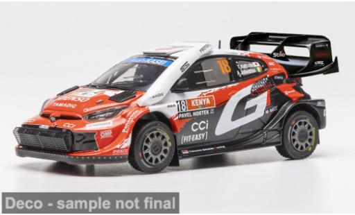 Coche miniatura Toyota Yaris Rally1 GR WRC Safari Rally Kenia 2026 Gazoo Racing #18 T.Katsuta/A.Johnston 1/43 IXO