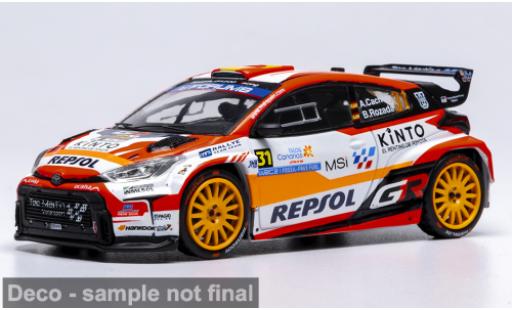 Toyota Yaris 1/43 IXO GR Rally2 Rally Islas Canaris 2025 #31 A.Cachon/A.Dumand 1:43 coche miniatura