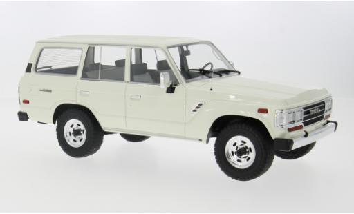Toyota Land Cruiser 1/18 Lucky Step Models (J60) weiss 1987 1:18 coche miniatura