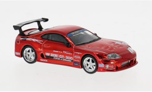 Coche miniatura Toyota Supra (A80) Top Secret GT-300 rot 2014 1/64 Mini GT