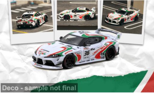 Coche miniatura Toyota Supra SUPRA (A90) LB -WORKS weiss 2024 Castrol 1/64 Tarmac Works