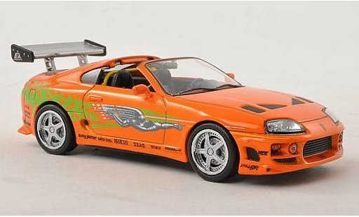 Toyota Supra Fast & Furious 1/43 Greenlight MkIV Tuning naranja con Dekor 1995 coche miniatura