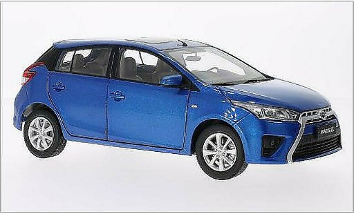 Toyota Yaris Base 1/18 Paudi azul 2014 coche miniatura