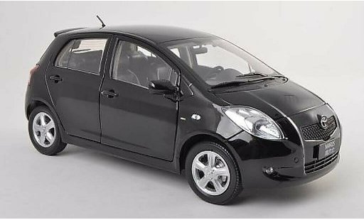 Toyota Yaris Base 1/18 Paudi negro 2008 coche miniatura