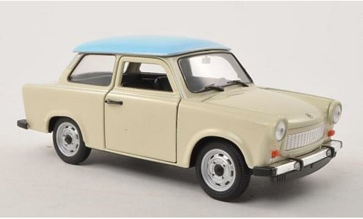 Trabant 601 Base 1/24 Welly beige/azul coche miniatura
