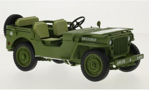 Coche miniatura Jeep Willys 1/18 Triple 9 Collection matt-oliv/blanco U.S. Army - Military Police 1941 Jeep Willys 1/18 Triple 9 Collection matt-oliv/blanco U.S. Army - Military Police 1941 coche miniatura