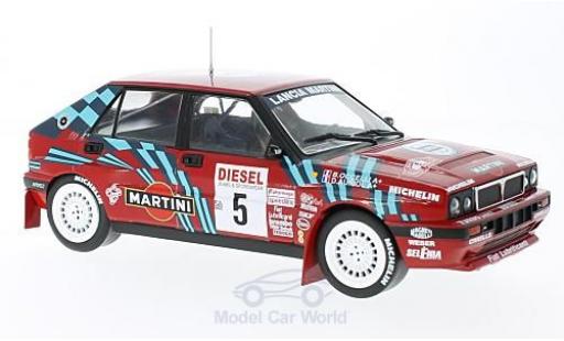 Coche miniatura Lancia Delta 1/18 Triple 9 Collection HF Integrale 16V No.5 Rallye San Remo 1989 D.Auriol/B.Occelli ohne Vitrine Lancia Delta 1/18 Triple 9 Collection HF Integrale 16V No.5 Rallye San Remo 1989 D.Auriol/B.Occelli ohne Vitrine coche miniatura