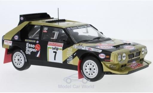 Coche miniatura Lancia Delta S4 1/18 Triple 9 Collection S4 No.7 Esso Rallye WM Rallye Sanremo 1986 F.Tabaton/L.Tedeschini Lancia Delta S4 1/18 Triple 9 Collection S4 No.7 Esso Rallye WM Rallye Sanremo 1986 F.Tabaton/L.Tedeschini coche miniatura