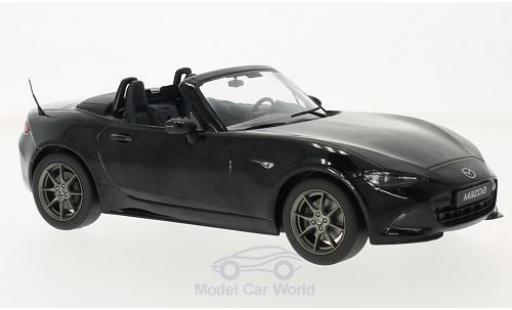 Coche miniatura Mazda MX5 1/18 Triple 9 Collection negro 2015 mit abnehmbarem Softtop ohne Vitrine Mazda MX5 1/18 Triple 9 Collection negro 2015 mit abnehmbarem Softtop ohne Vitrine coche miniatura
