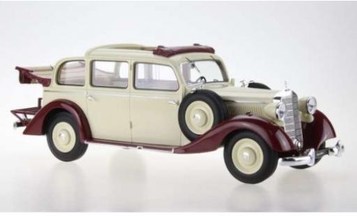 Coche miniatura Mercedes 260 1/18 Triple 9 Collection D (W138) Pullman Landaulet beige/rojo 1936 komplett ouverts/es Verdeck Mercedes 260 1/18 Triple 9 Collection D (W138) Pullman Landaulet beige/rojo 1936 komplett ouverts/es Verdeck coche miniatura