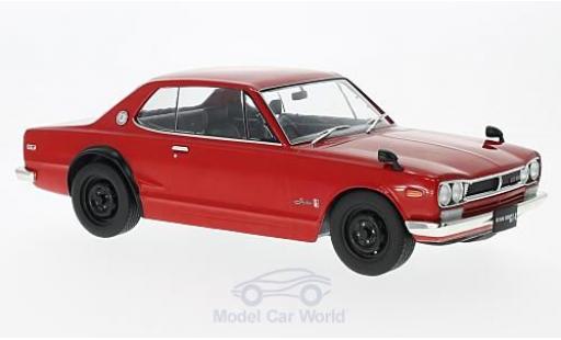 Coche miniatura Nissan Skyline 1/18 Triple 9 Collection GT-R KPGC10 rojo RHD Nissan Skyline 1/18 Triple 9 Collection GT-R KPGC10 rojo RHD coche miniatura