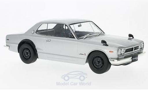 Coche miniatura Nissan Skyline 1/18 Triple 9 Collection GT-R KPGC10 gris RHD Nissan Skyline 1/18 Triple 9 Collection GT-R KPGC10 gris RHD coche miniatura