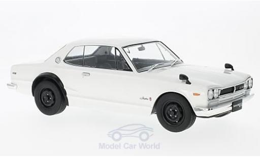 Coche miniatura Nissan Skyline 1/18 Triple 9 Collection GT-R KPGC10 blanco RHD Nissan Skyline 1/18 Triple 9 Collection GT-R KPGC10 blanco RHD coche miniatura