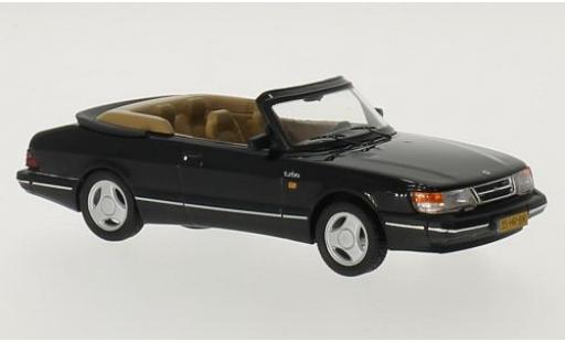 Saab 900 1/43 Triple 9 Collection Cabriolet negro 1991 coche miniatura