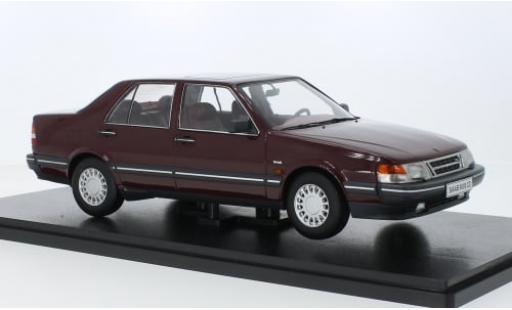 Saab 9000 1/18 Triple 9 Collection CD Turbo rojo 1990 1:18 coche miniatura