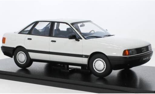 Audi 80 1/18 Triple 9 Collection (B3) blanche 1989 coche miniatura