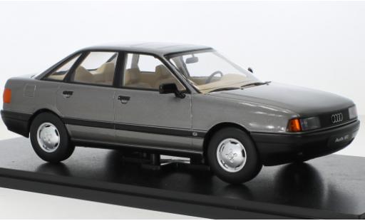 Audi 80 1/18 Triple 9 Collection (B3) metallise gris 1989 coche miniatura