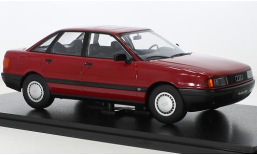 Audi 80 1/18 Triple 9 Collection (B3) rouge 1989 coche miniatura