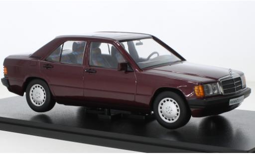 Mercedes 190 1/18 Triple 9 Collection E (W201) 1.8 Avantgarde Rosso metallise rouge foncé 1993 coche miniatura
