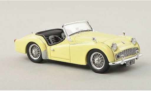 Triumph TR3 A 1/43 Spark amarillo LHD 1960 coche miniatura