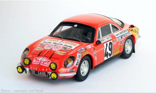 Coche miniatura Alpine A110 1/43 Trofeu Rally Monte Carlo 1973 #49 1:43 Alpine A110 1/43 Trofeu Rally Monte Carlo 1973 #49 1:43 coche miniatura