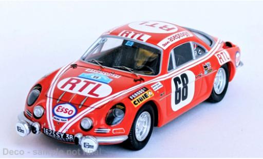 Coche miniatura Alpine A110 1/43 Trofeu Renault Herault Rally 1972 #68 1:43 Alpine A110 1/43 Trofeu Renault Herault Rally 1972 #68 1:43 coche miniatura