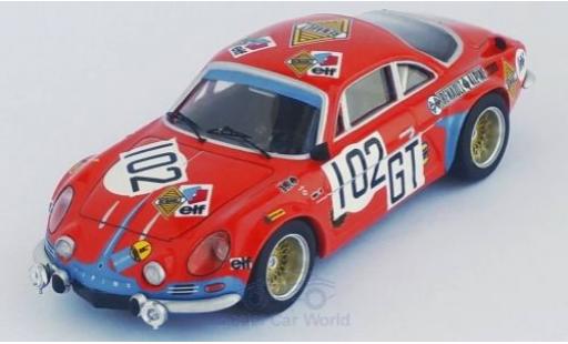 Coche miniatura Alpine A110 1/43 Trofeu Renault No.102 Deutsche Renault Automobile 1000 Km Nürburgring 1971 K.Lübbering/H.Klauke Alpine A110 1/43 Trofeu Renault No.102 Deutsche Renault Automobile 1000 Km Nürburgring 1971 K.Lübbering/H.Klauke coche miniatura