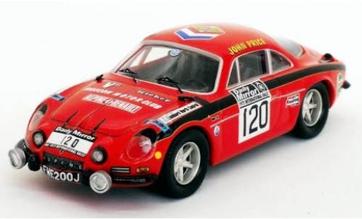 Coche miniatura Alpine A110 1/43 Trofeu Renault No.120 Rallye WM RAC Rally 1972 J.Price/M.Turner Alpine A110 1/43 Trofeu Renault No.120 Rallye WM RAC Rally 1972 J.Price/M.Turner coche miniatura