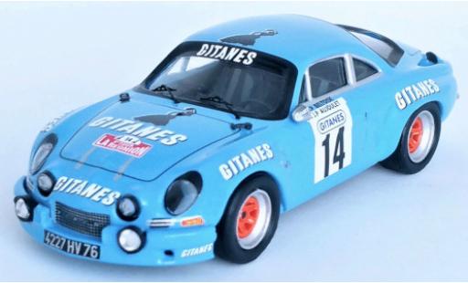 Coche miniatura Alpine A110 1/43 Trofeu Renault No.14 Gitanes Tour Auto de la Reunion 1975 J-P.Beltoise/J-P.Aujoulet Alpine A110 1/43 Trofeu Renault No.14 Gitanes Tour Auto de la Reunion 1975 J-P.Beltoise/J-P.Aujoulet coche miniatura