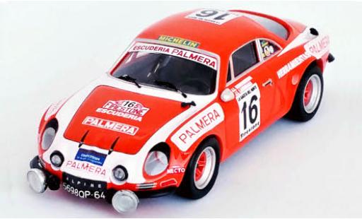 Coche miniatura Alpine A110 1/43 Trofeu Renault No.16 Escuderia Palmera Rally Firestone 1976 I.Sunsundegui/J.Larrinaga Alpine A110 1/43 Trofeu Renault No.16 Escuderia Palmera Rally Firestone 1976 I.Sunsundegui/J.Larrinaga coche miniatura