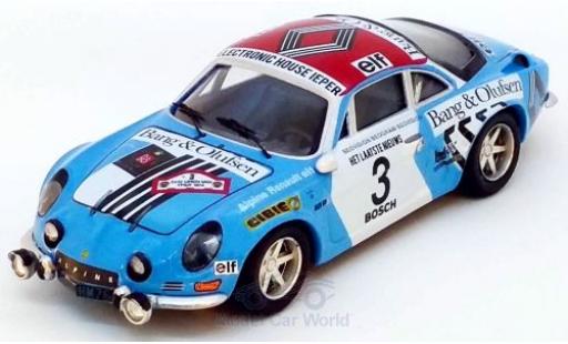 Coche miniatura Alpine A110 1/43 Trofeu Renault No.3 Rally Ypern 1974 J.P.Nicolas/C.Delferrier Alpine A110 1/43 Trofeu Renault No.3 Rally Ypern 1974 J.P.Nicolas/C.Delferrier coche miniatura
