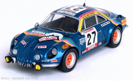 Coche miniatura Alpine A110 1/43 Trofeu Renault Tour de Corse 1980 #27 1:43 Alpine A110 1/43 Trofeu Renault Tour de Corse 1980 #27 1:43 coche miniatura