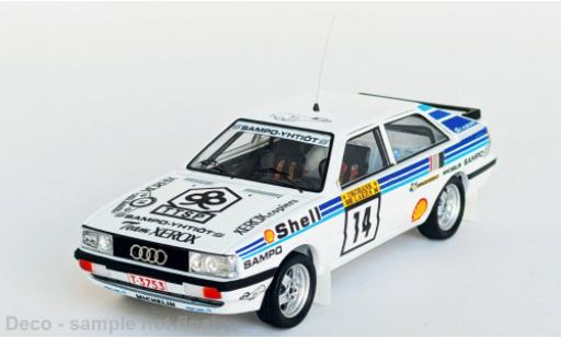 Coche miniatura Audi Quattro 1/43 Trofeu quattro 1000 Lakes Rally 1986 #14 1:43 Audi Quattro 1/43 Trofeu quattro 1000 Lakes Rally 1986 #14 1:43 coche miniatura