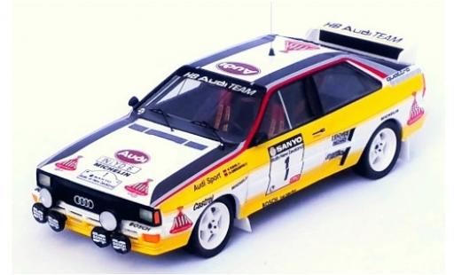Coche miniatura Audi Quattro 1/43 Trofeu No.1 HB Team HB Rallye New Zealand 1984 W.Röhrl/C.Geistdörfer Audi Quattro 1/43 Trofeu No.1 HB Team HB Rallye New Zealand 1984 W.Röhrl/C.Geistdörfer coche miniatura