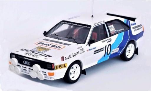 Coche miniatura Audi Quattro 1/43 Trofeu quattro No.10 Malcolm Wilson (Motorsport) LTD. Rallye WM Rallye Schweden 1985 M.Wilson/N.Harris Audi Quattro 1/43 Trofeu quattro No.10 Malcolm Wilson (Motorsport) LTD. Rallye WM Rallye Schweden 1985 M.Wilson/N.Harris coche miniatura