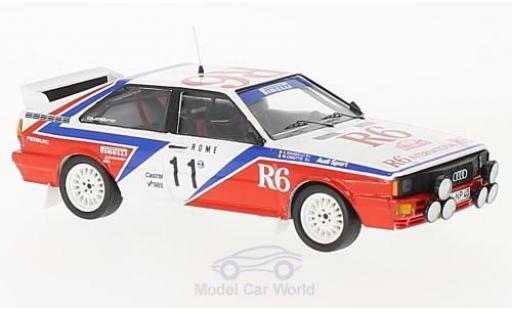 Coche miniatura Audi Quattro 1/43 Trofeu quattro No.11 Rallye WM Rallye Monte Carlo 1982 M.Cinotto/E.Radaelli Audi Quattro 1/43 Trofeu quattro No.11 Rallye WM Rallye Monte Carlo 1982 M.Cinotto/E.Radaelli coche miniatura