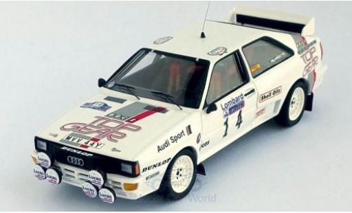 Coche miniatura Audi Quattro 1/43 Trofeu quattro No.14 Top Gear Rallye WM RAC Rallye 1984 M.Wilson/N.Harris Audi Quattro 1/43 Trofeu quattro No.14 Top Gear Rallye WM RAC Rallye 1984 M.Wilson/N.Harris coche miniatura