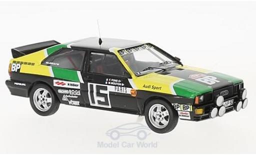 Coche miniatura Audi Quattro 1/43 Trofeu quattro No.15 BP Rallye WM Rallye Monte Carlo 1981 M.Mouton/A.Arrii Audi Quattro 1/43 Trofeu quattro No.15 BP Rallye WM Rallye Monte Carlo 1981 M.Mouton/A.Arrii coche miniatura