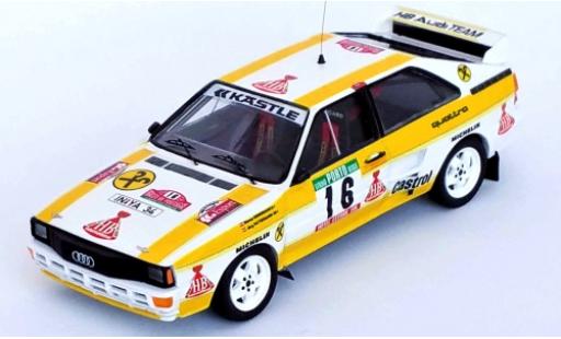 Coche miniatura Audi Quattro 1/43 Trofeu quattro No.16 HB Rallye WM Rallye Portugal 1985 W.Grissmann/J.Pattermann Audi Quattro 1/43 Trofeu quattro No.16 HB Rallye WM Rallye Portugal 1985 W.Grissmann/J.Pattermann coche miniatura