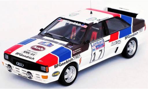 Coche miniatura Audi Quattro 1/43 Trofeu quattro No.17 Rallye WM RAC Rallye 1984 J.Buffum/N.Wilson Audi Quattro 1/43 Trofeu quattro No.17 Rallye WM RAC Rallye 1984 J.Buffum/N.Wilson coche miniatura