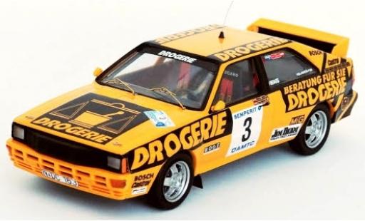Coche miniatura Audi Quattro 1/43 Trofeu quattro No.3 Int. Semperit Rally 1983 W.Wiedner/F.Zehetner Audi Quattro 1/43 Trofeu quattro No.3 Int. Semperit Rally 1983 W.Wiedner/F.Zehetner coche miniatura