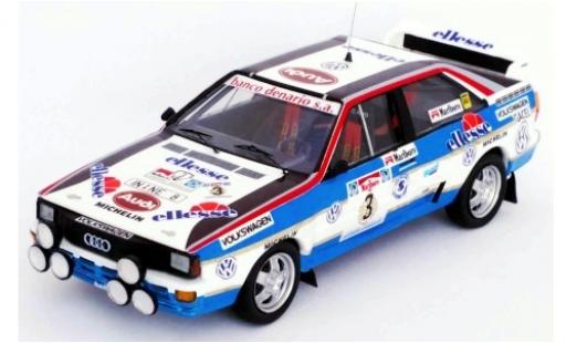 Coche miniatura Audi Quattro 1/43 Trofeu quattro No.3 Rallye WM Rallye Argentinien 1984 J.Recalde/J.Del Buono Audi Quattro 1/43 Trofeu quattro No.3 Rallye WM Rallye Argentinien 1984 J.Recalde/J.Del Buono coche miniatura