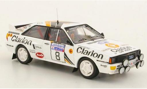 Coche miniatura Audi Quattro 1/43 Trofeu quattro No.8 Clarion RAC Rallye 1985 Audi Quattro 1/43 Trofeu quattro No.8 Clarion RAC Rallye 1985 coche miniatura