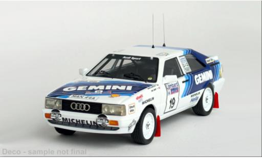 Coche miniatura Audi Quattro 1/43 Trofeu quattro RAC Rally 1987 #19 1:43 Audi Quattro 1/43 Trofeu quattro RAC Rally 1987 #19 1:43 coche miniatura