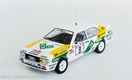 Coche miniatura Audi Quattro 1/43 Trofeu quattro Rally Hunsrück 1987 #9 1:43 Audi Quattro 1/43 Trofeu quattro Rally Hunsrück 1987 #9 1:43 coche miniatura