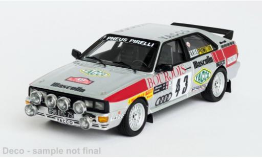Coche miniatura Audi Quattro 1/43 Trofeu quattro Rally Monte Carlo 1982 #43 1:43 Audi Quattro 1/43 Trofeu quattro Rally Monte Carlo 1982 #43 1:43 coche miniatura
