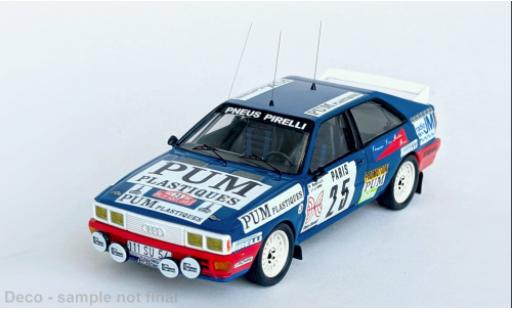 Coche miniatura Audi Quattro 1/43 Trofeu quattro Rally Monte Carlo 1985 #25 1:43 Audi Quattro 1/43 Trofeu quattro Rally Monte Carlo 1985 #25 1:43 coche miniatura