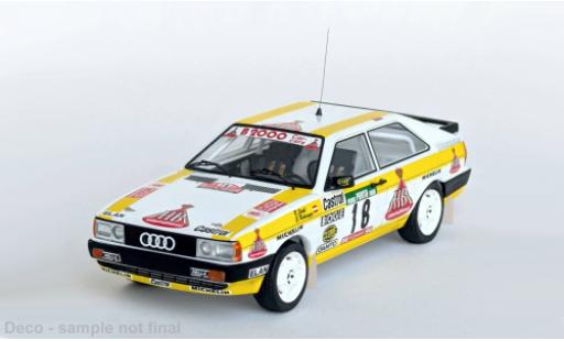 Coche miniatura Audi Quattro 1/43 Trofeu quattro Rally Portugal 1987 #18 1:43 Audi Quattro 1/43 Trofeu quattro Rally Portugal 1987 #18 1:43 coche miniatura