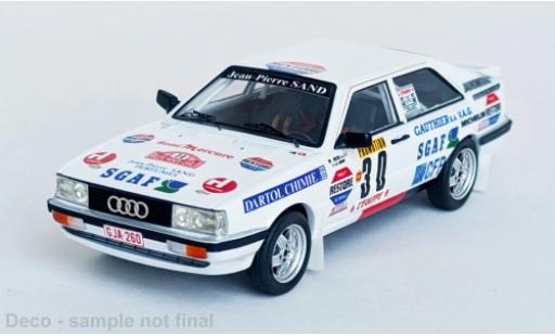 Coche miniatura Audi Quattro 1/43 Trofeu quattro weiss Rally Monte Carlo 1987 #30 1:43 Audi Quattro 1/43 Trofeu quattro weiss Rally Monte Carlo 1987 #30 1:43 coche miniatura