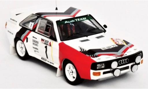 Coche miniatura Audi Sport Quattro 1/43 Trofeu Sport quattro No.1 Team Rally DM 3 Städte Rally 1984 Version Freitagabend W.Röhrl/C.Geistdörfer Audi Sport Quattro 1/43 Trofeu Sport quattro No.1 Team Rally DM 3 Städte Rally 1984 Version Freitagabend W.Röhrl/C.Geistdörfer coche miniatura